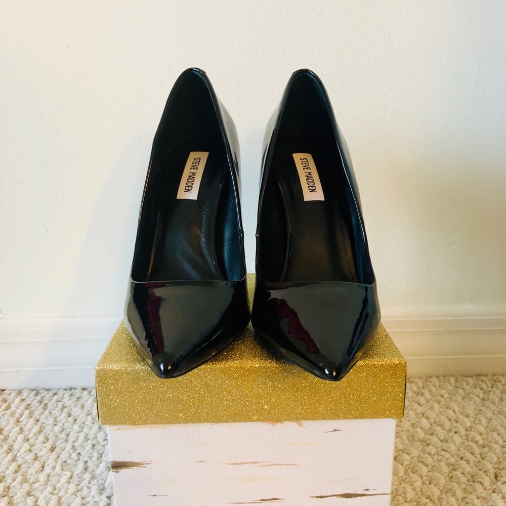 Black Patent Leather Pumps
